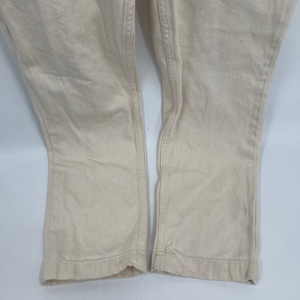 Everlane Cream Denim Short Sleeve Jumpsuit | Size 00 - Picture 8 of 8